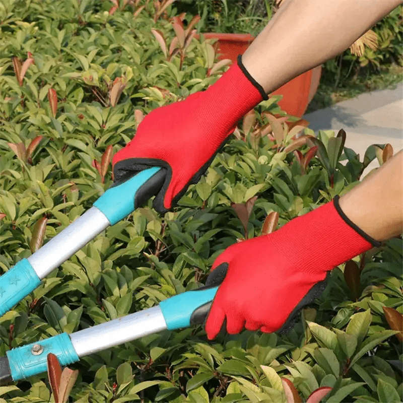 10 Pairs 42g Red And Black Rubber Gloves Quality Multi Purpose Work Gloves