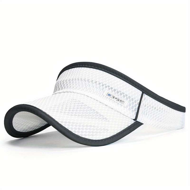 1pc Summer Extended Brim Hollow Top Hat for Men And Women Outdoor Sports Sunshade Hat with a Large