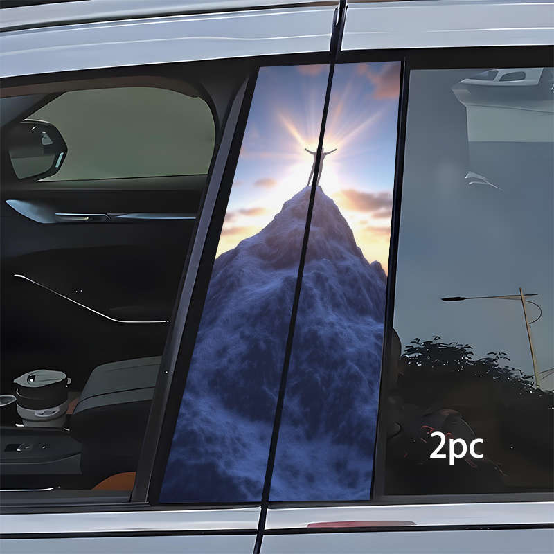 2pcs  Jesus Christian Themed Stickers