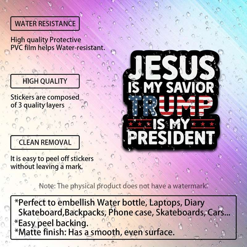 1pc Jesus Christian Themed Stickers