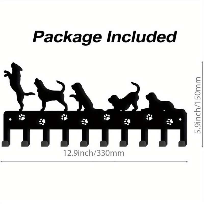 DogCentric Metal Key Holder  AnimalCrafted Hook Stand. Versatile And Mobile ItS a Top Wall