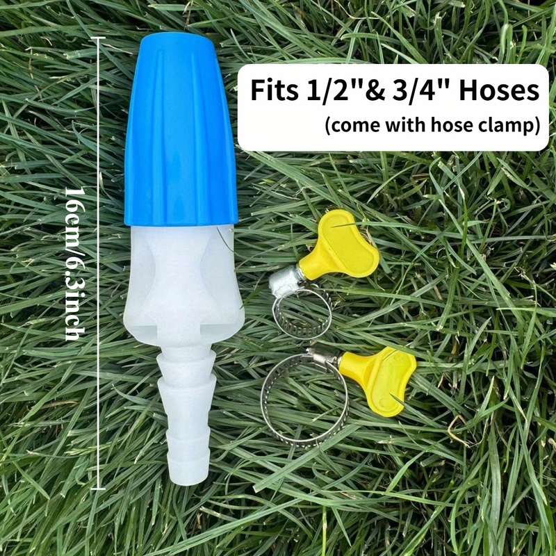 2Pcs Of 6 Minutes 2.54cm Abs Plastic Garden Hose Nozzle Sprayer Gun