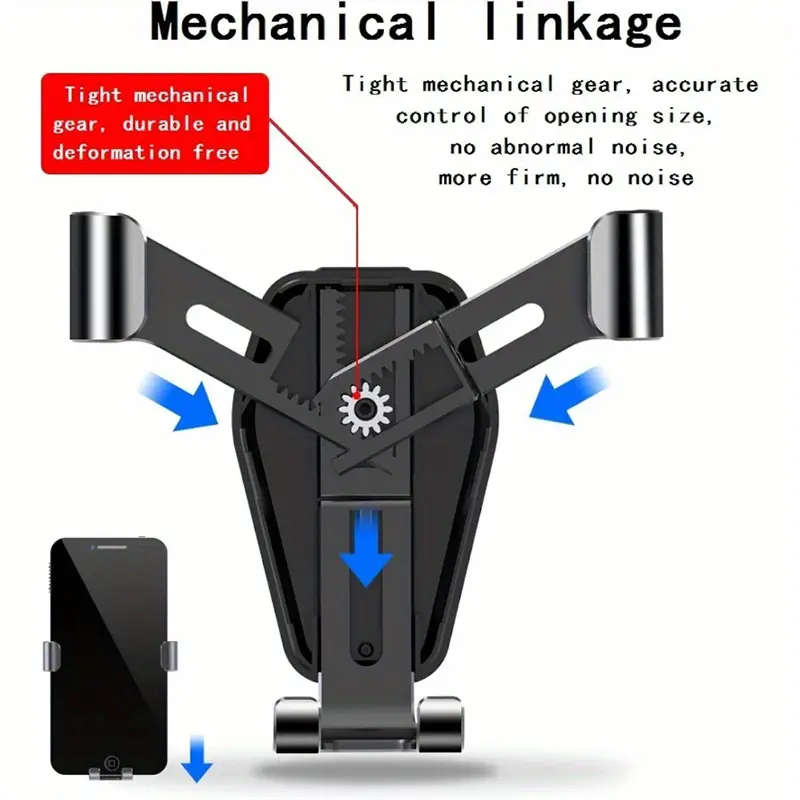 1pc Creative Car Accessories Multifunctional Gravity Navigation Socket Car Phone Holder Compatible w