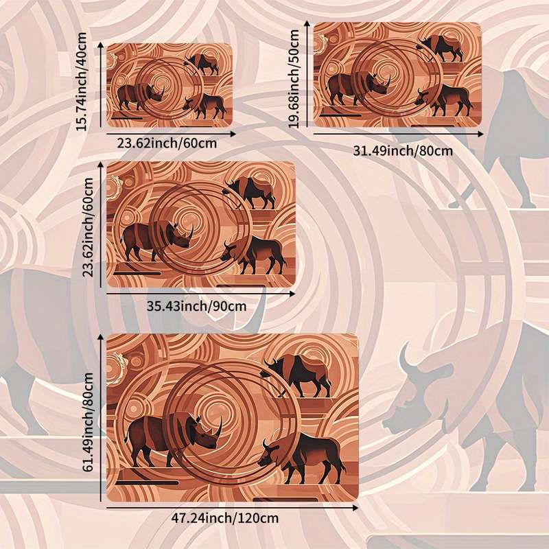1Pc 19.69x31.50inch 50x80cm Floor Mat