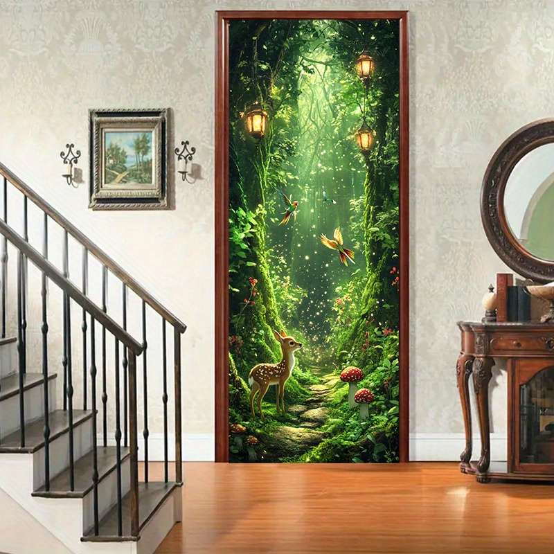 1Pc 77x200cm Door Window Sticker