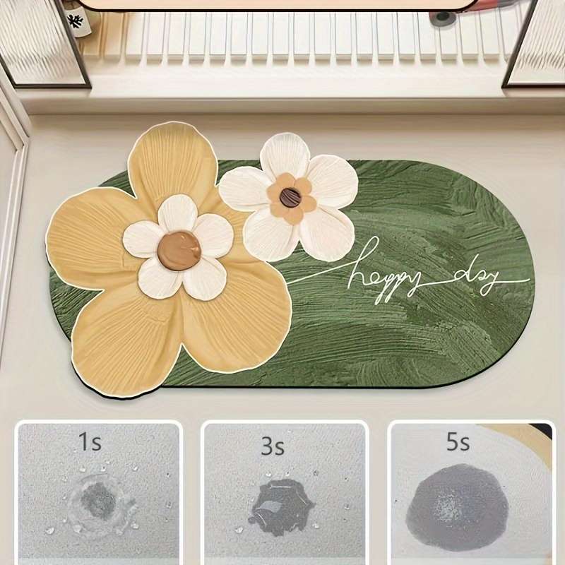 1Pc Blue 40x60cm 15.75x23.62inch Floor Mat