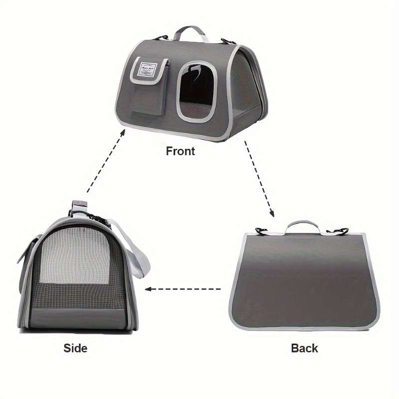 1pc Gray Pet Bag