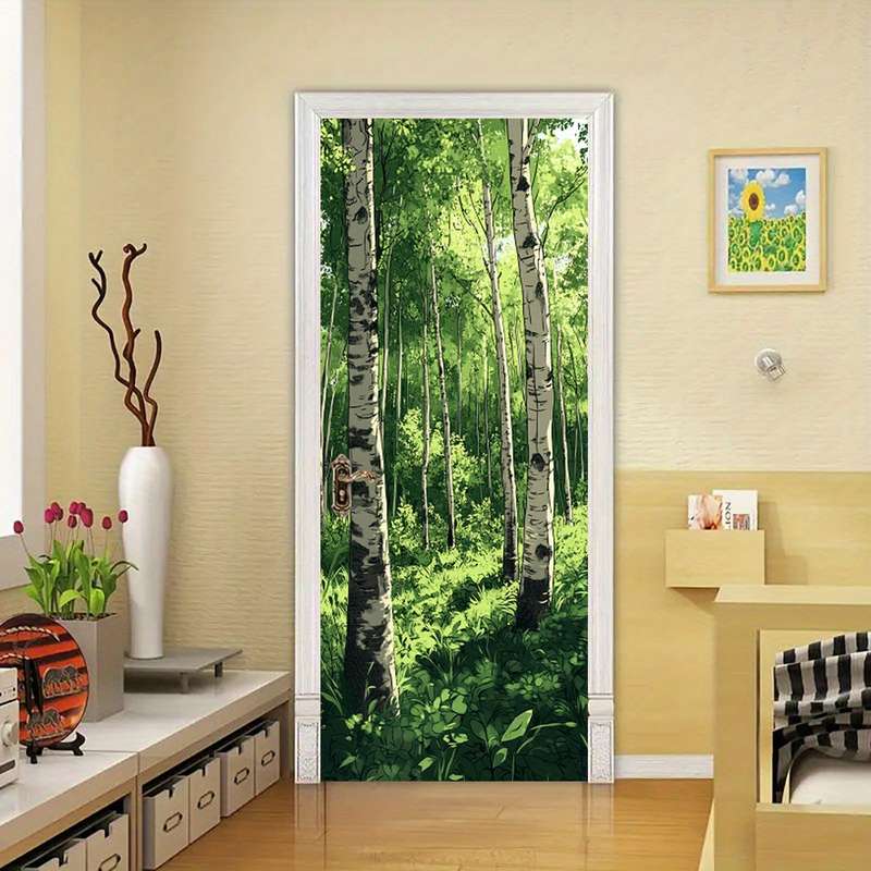 1Pc 76.96x199.9cm Door Window Sticker