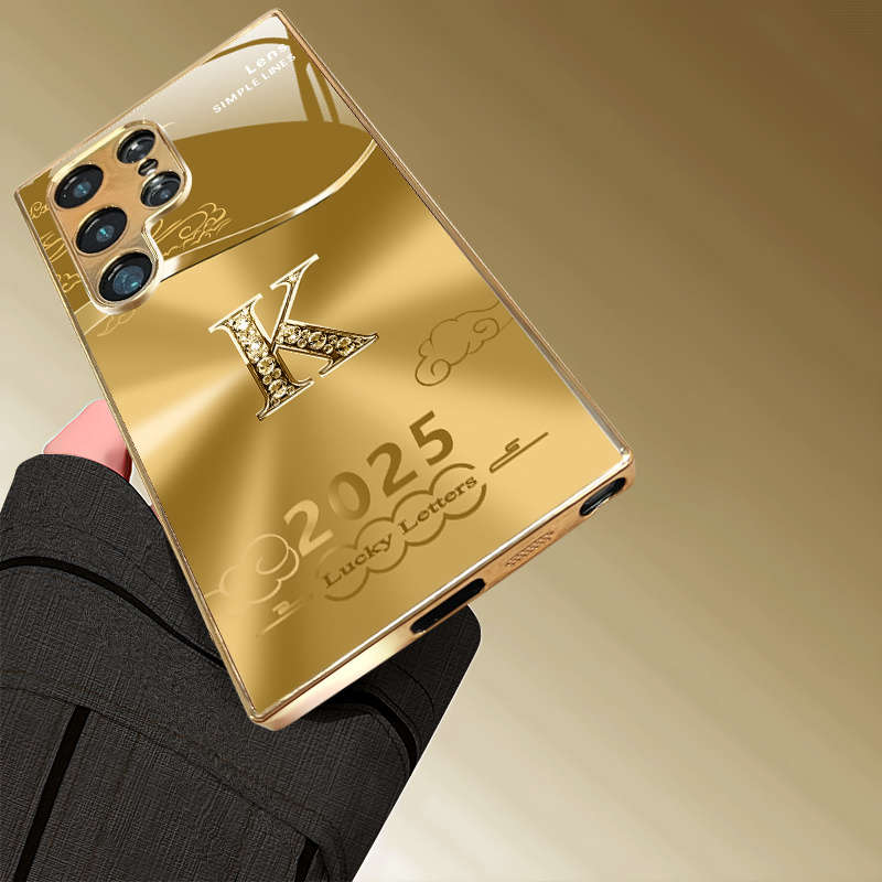 1pc Golden For Samsung Galaxy A52 Phone Cases