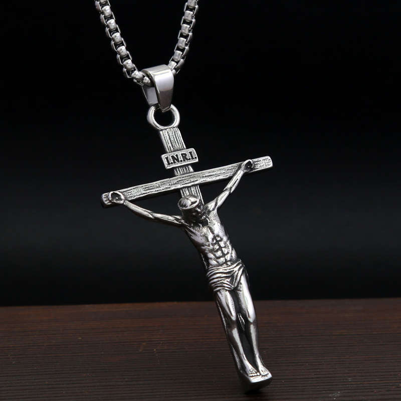 1 Piece Cross Necklace Jesus Theme Pendant