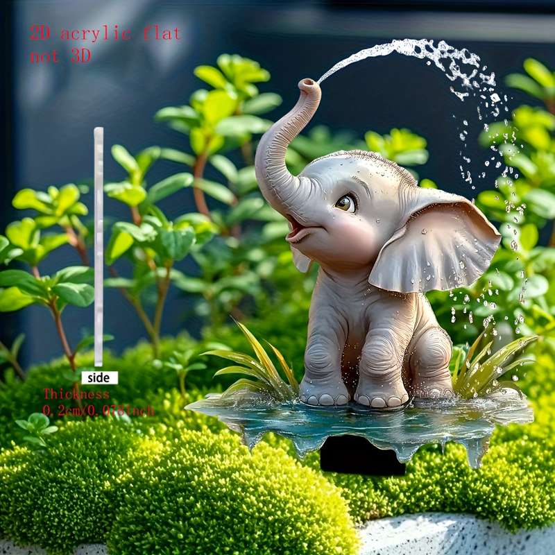 1pc 2D Flat    Animal Lawn Decoration Floor Insert Suitable for Garden Lawn Courtyard