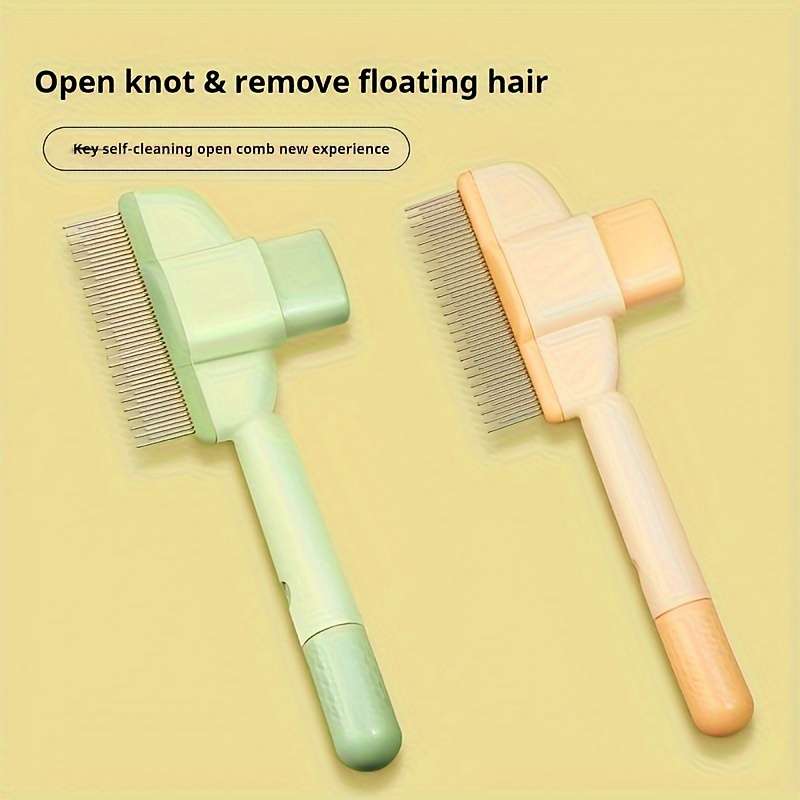 1pc Yellow Comb Pet Comb