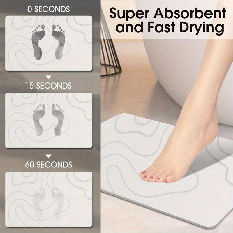1Pc White Floor Mat