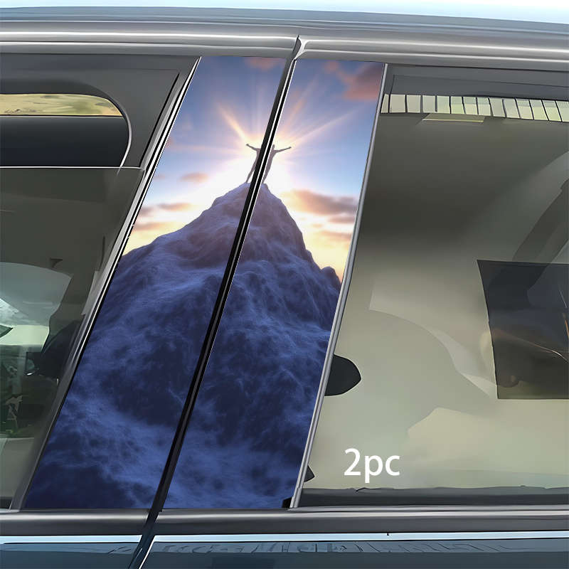 2pcs  Jesus Christian Themed Stickers