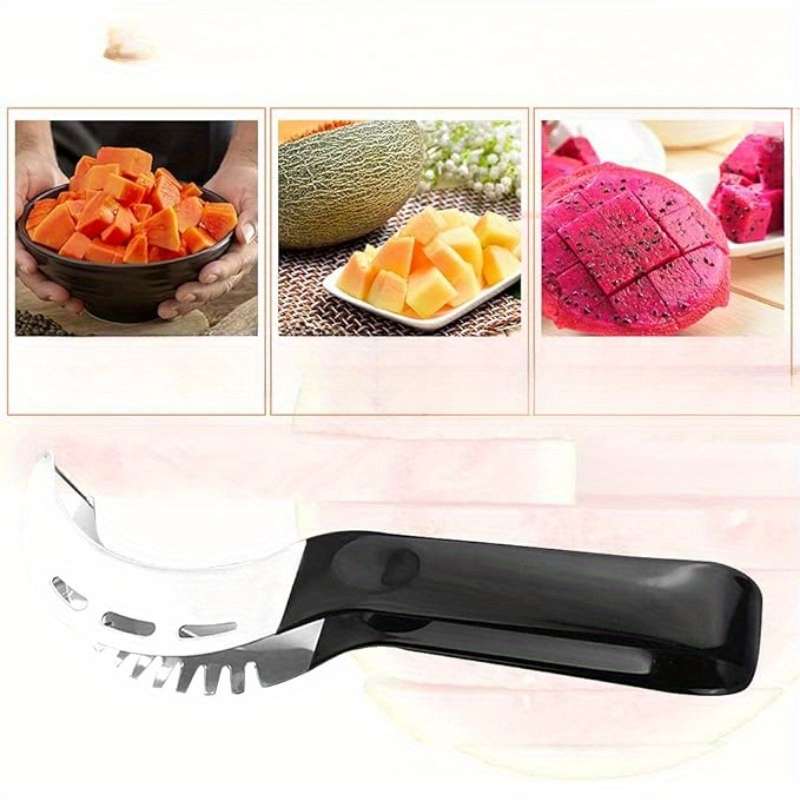 1pc Multifunctional Stainless Steel Watermelon Slicer Cutter Curved Blade Fruit Knife for Wat