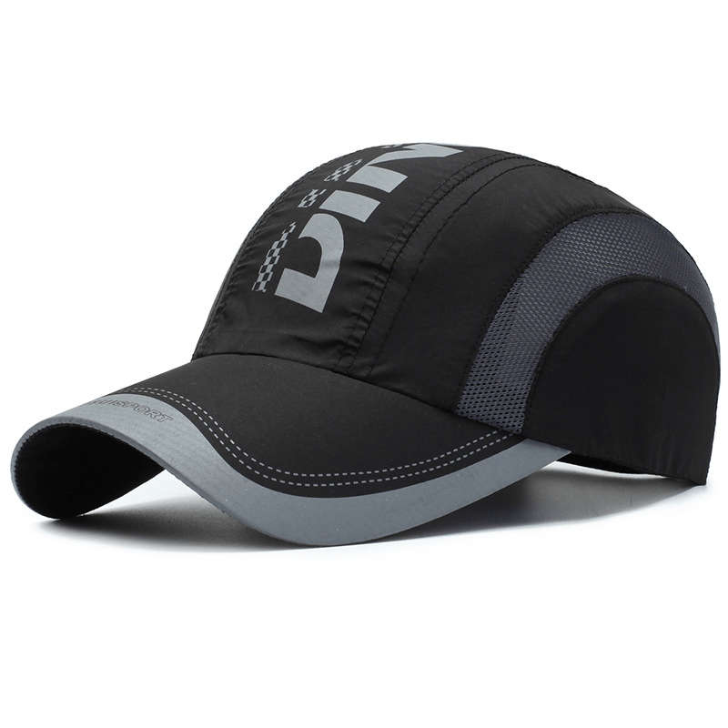 1pc Quick-Dry Summer Cap Stylish Mesh Back for Outdoor Sports Breathable Lightweight Adjustab