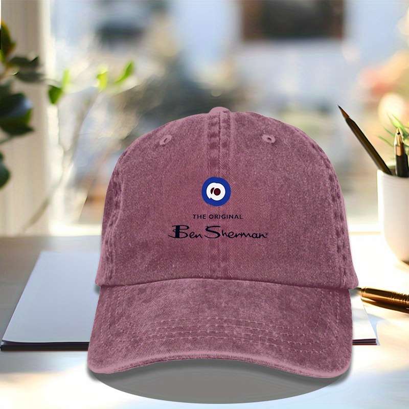 1pc BEN-sherman Baseball Cap Casual Outdoor Sun Hat for Men Women Adjustable 100% Cotton Hat W