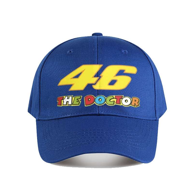 1pc Lucky 46 The Doctor Tie Dye Baseball Cap Lightweight Polyester Sports Dad Hat with Slight Stre
