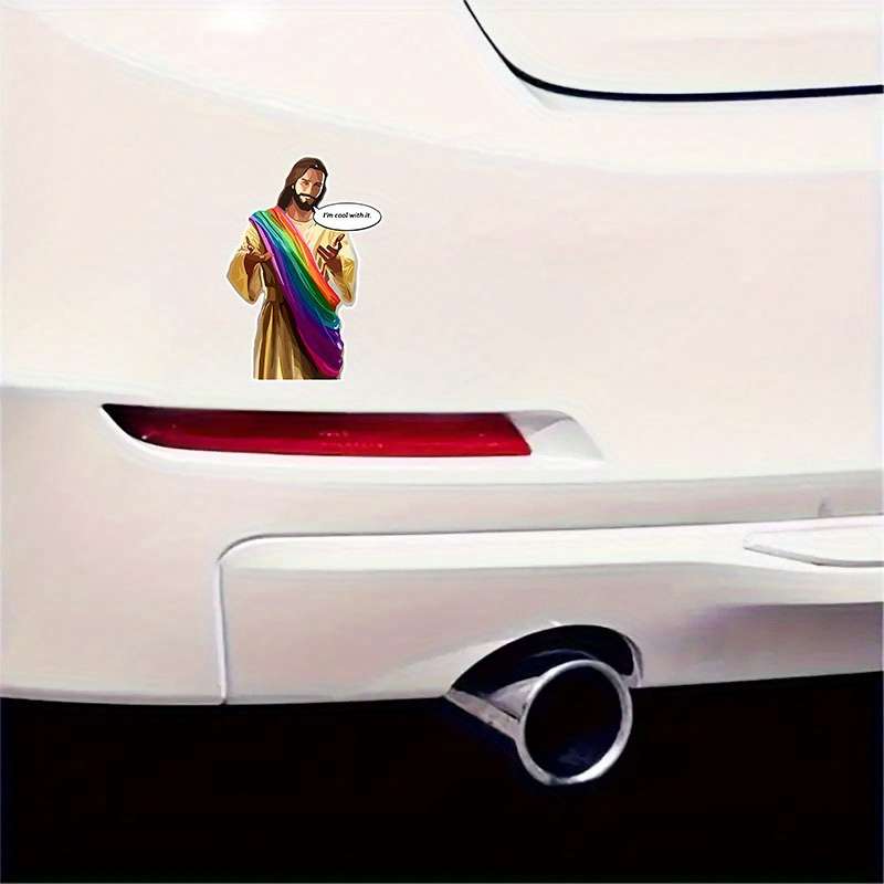 2 Pieces Jesus Christian Themed Stickers