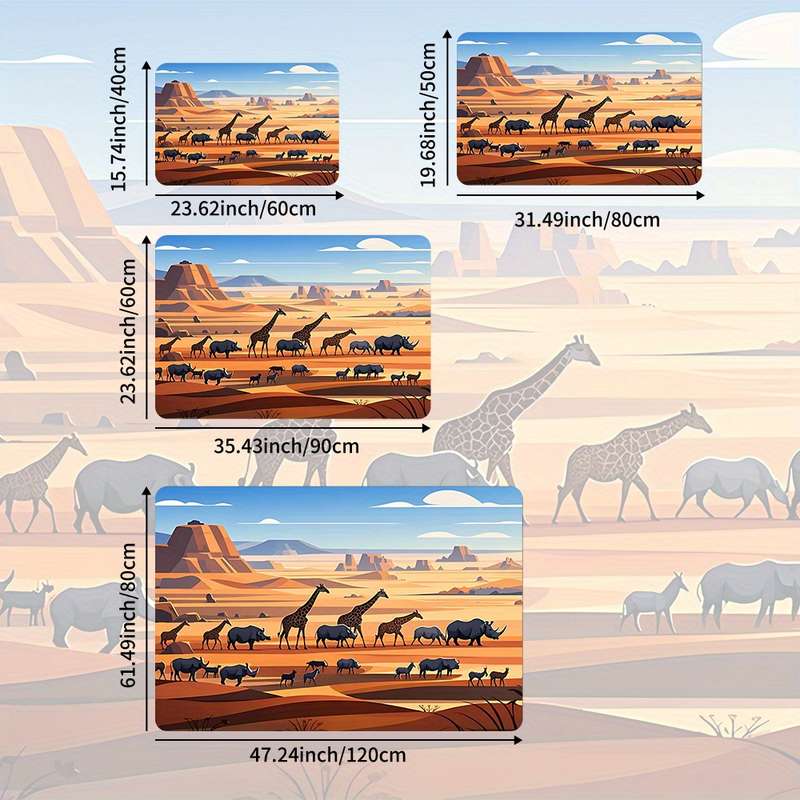 1Pc 19.69x31.50inch 50x80cm Floor Mat