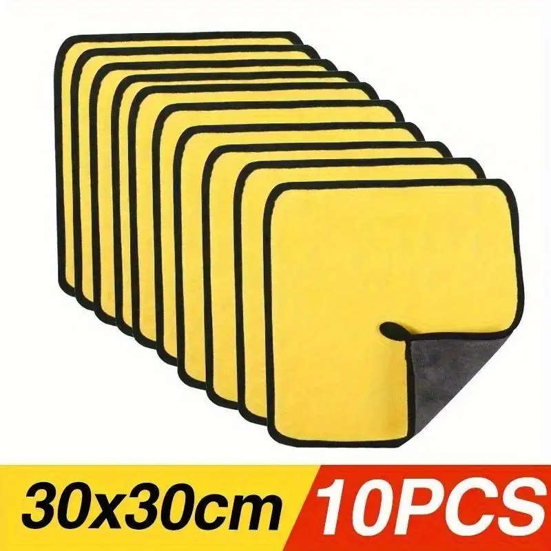 10pcs Microfiber Car Cleaning Towels