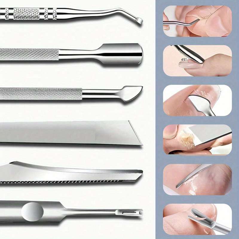 6pcs nail enhancement set stainless steel nail clippers nail clippers nail enhancement file