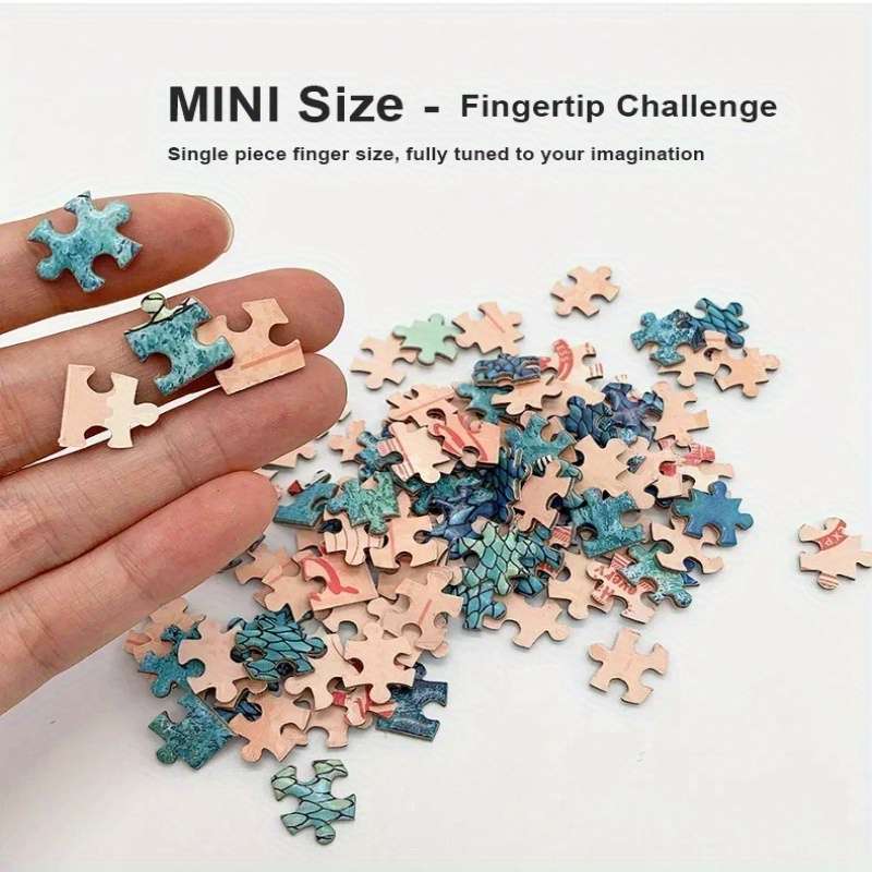 150pcs Mini Test Tube Puzzle for Adults Relax Brain Teaser with Scenic Landscape