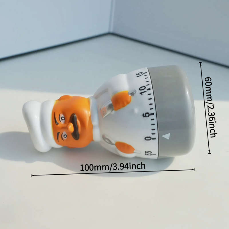 1pc Colorful Kitchen Timer Chef Timer Kitchen Timer Plastic Countdown Knife and Fork Chef Timer