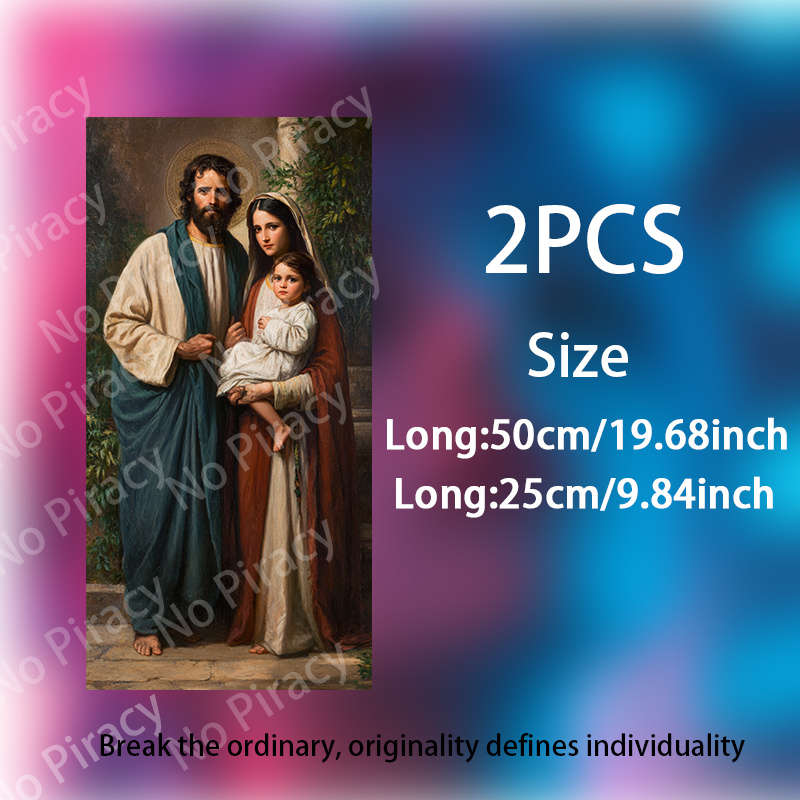 2pcs Jesus Christian Themed Stickers