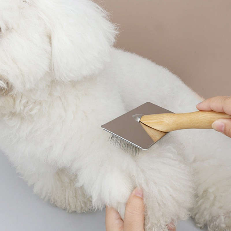 1pc Wooden 8.8cm Pet Comb