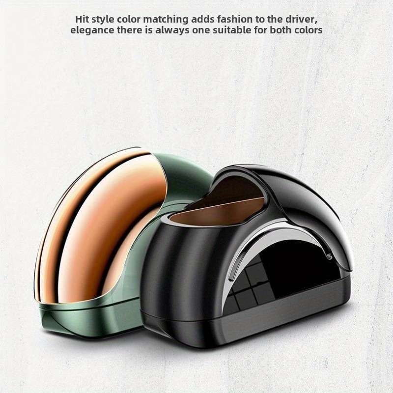 1pc Driver-Side Car Ashtray Space-Saving Door-Mounted Design Mechanical Style Durable Aluminum Le