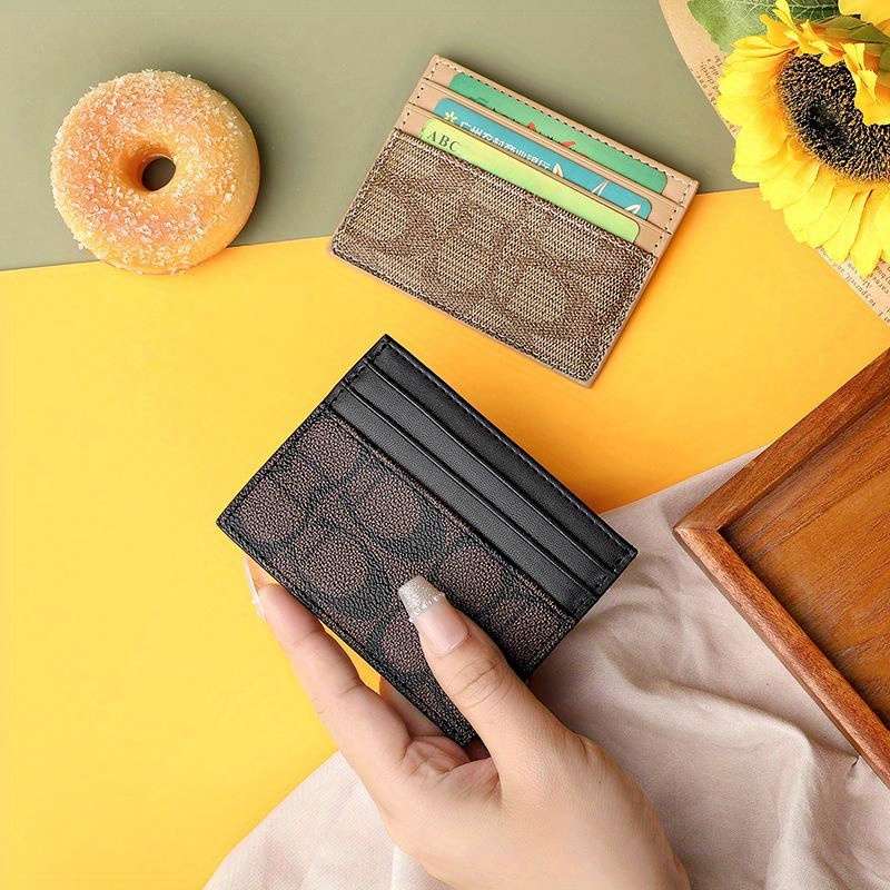1pc Fashionable High-Quality Women'S Card Holder Featuring a Slim Design for Credit Cards Easy to