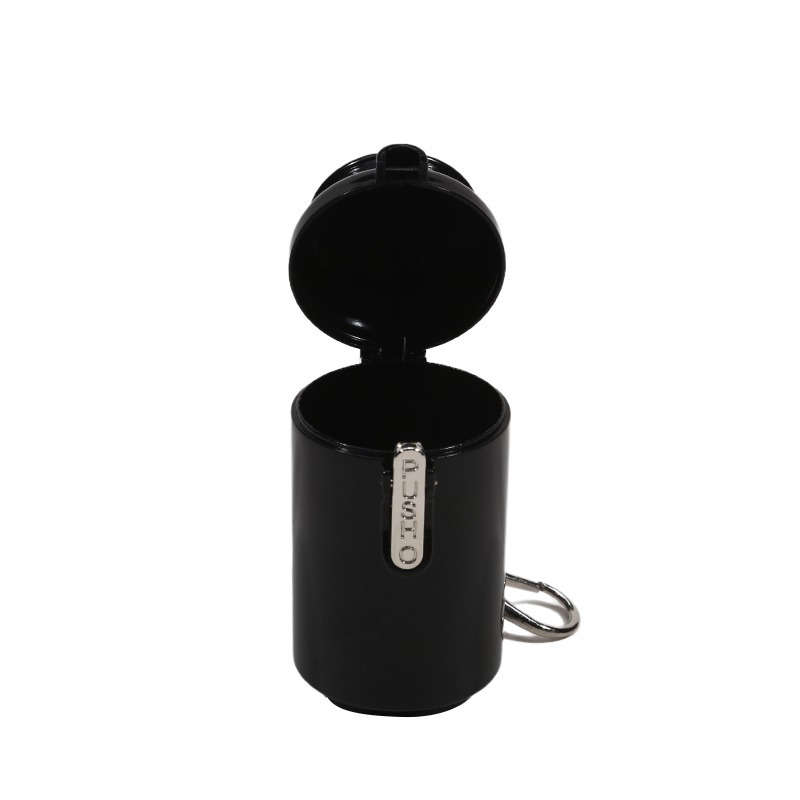 1pc Portable Mini Ashtray Bag In Bag Keychain