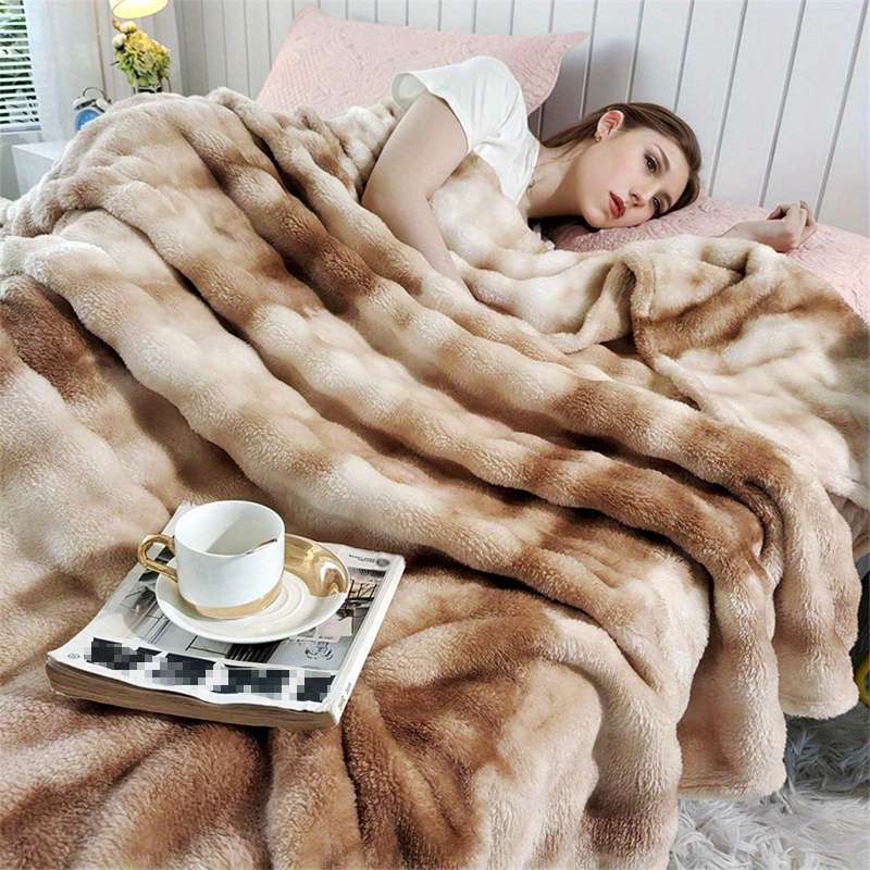 1ps Blanket Color Light Coffee size 100x150cm