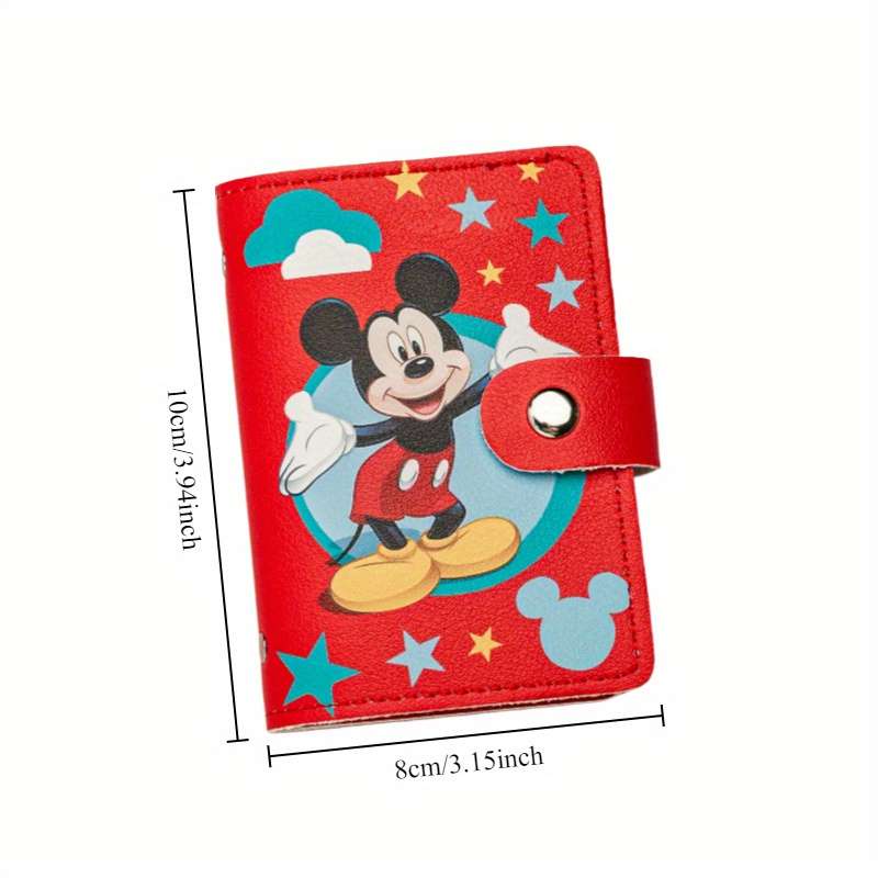 1pc Mickey Card Holder ID Storage includes 20 card slots and 2 document slots suitable for st