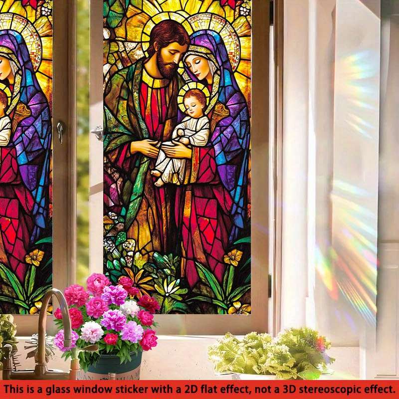 1pc 17.7139.37in   45100cm   Jesus Christian Themed Stickers