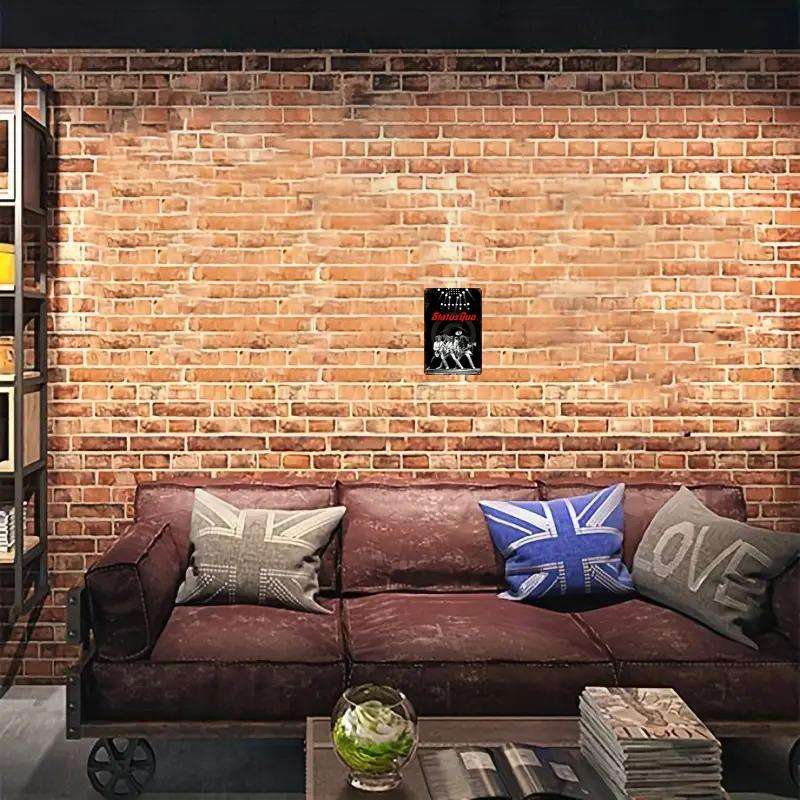 1pc Vintage Status Quo Signboard 20.32 cmX 30.48cm Perfect for Men'S Caves Bars Cafes Garage