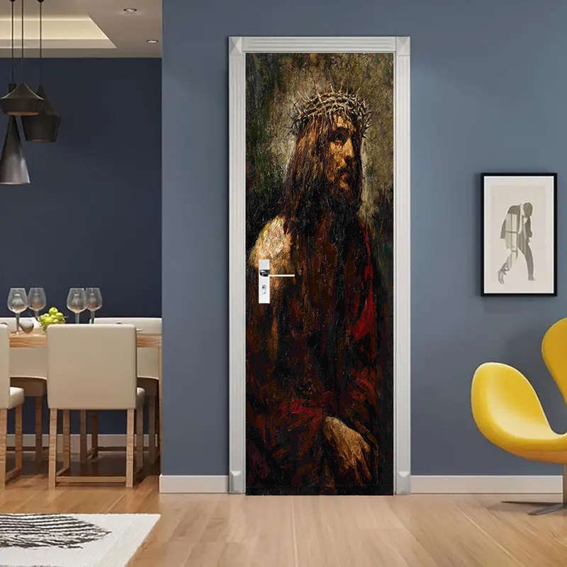 1pc 95.0x214.88cm Jesus Christian Themed Stickers