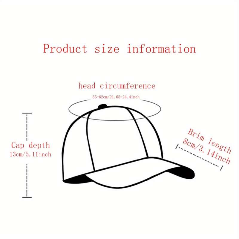 1pc Adjustable Snapback Baseball Cap Lightweight Sun-Protective Polyester with Stylish Flat Brim
