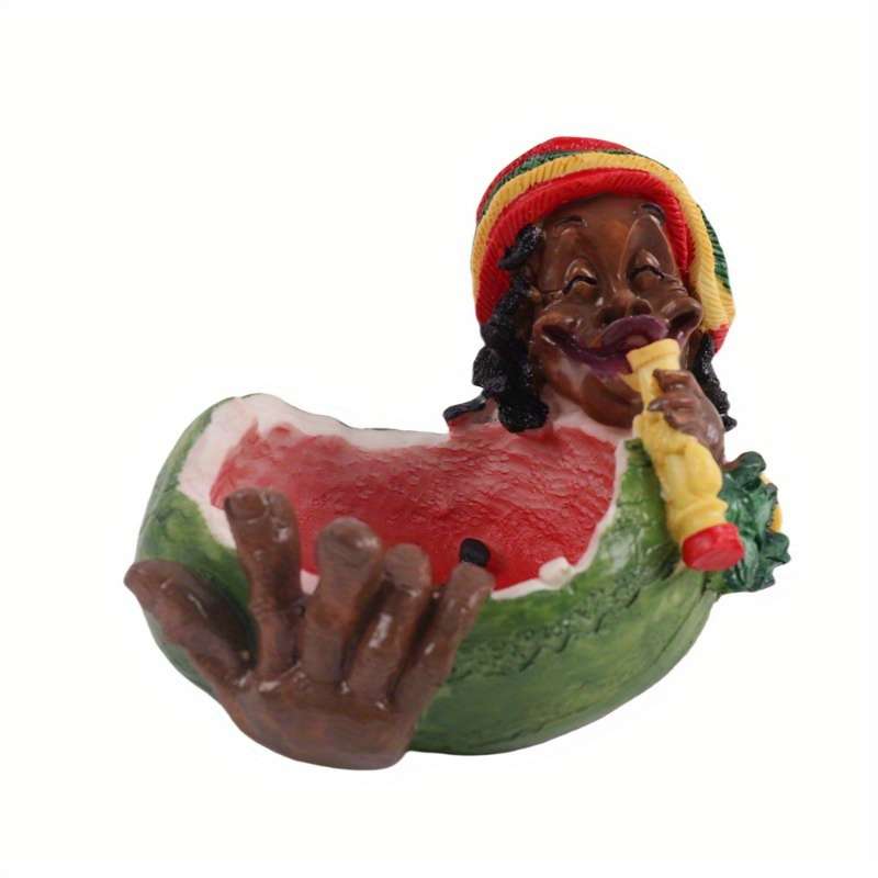 1pc Resin Ashtray Jamaican Resin Gift Box Ashtray