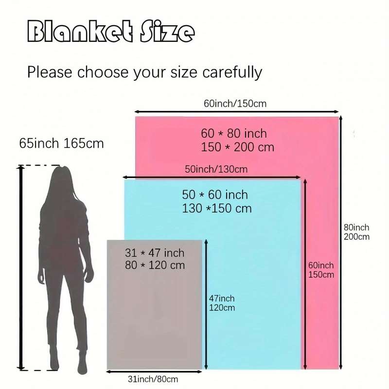1ps Blanket Size 180Cmx220Cm