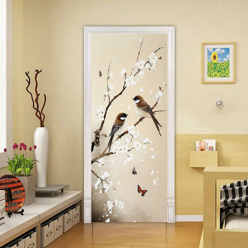 1Pc 95.0x209.8cm Door Window Sticker
