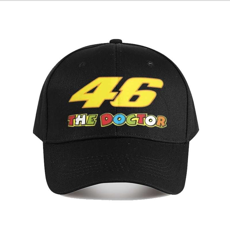 1pc Lucky 46 The Doctor Tie Dye Baseball Cap Lightweight Polyester Sports Dad Hat with Slight Stre