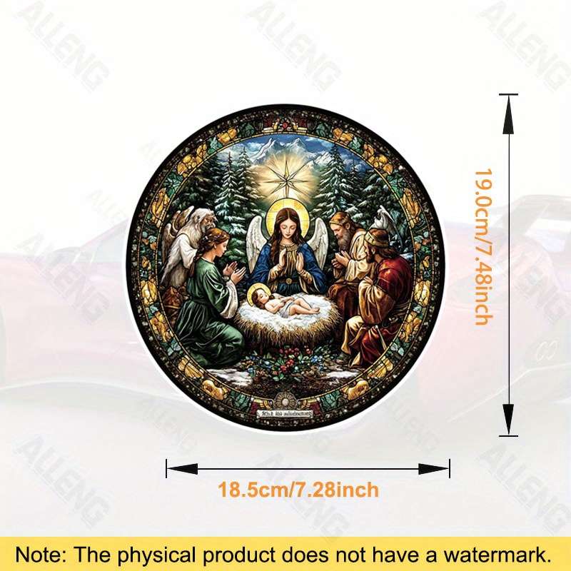 3pcs  Jesus Christian Themed Stickers