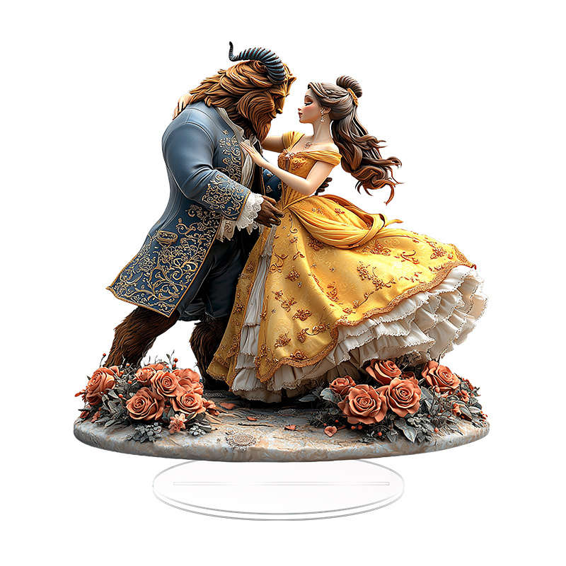 1pc 2D Flat   Disney Acrylic Figurine Classic Style Universal Holidays Cartoon Decoration B