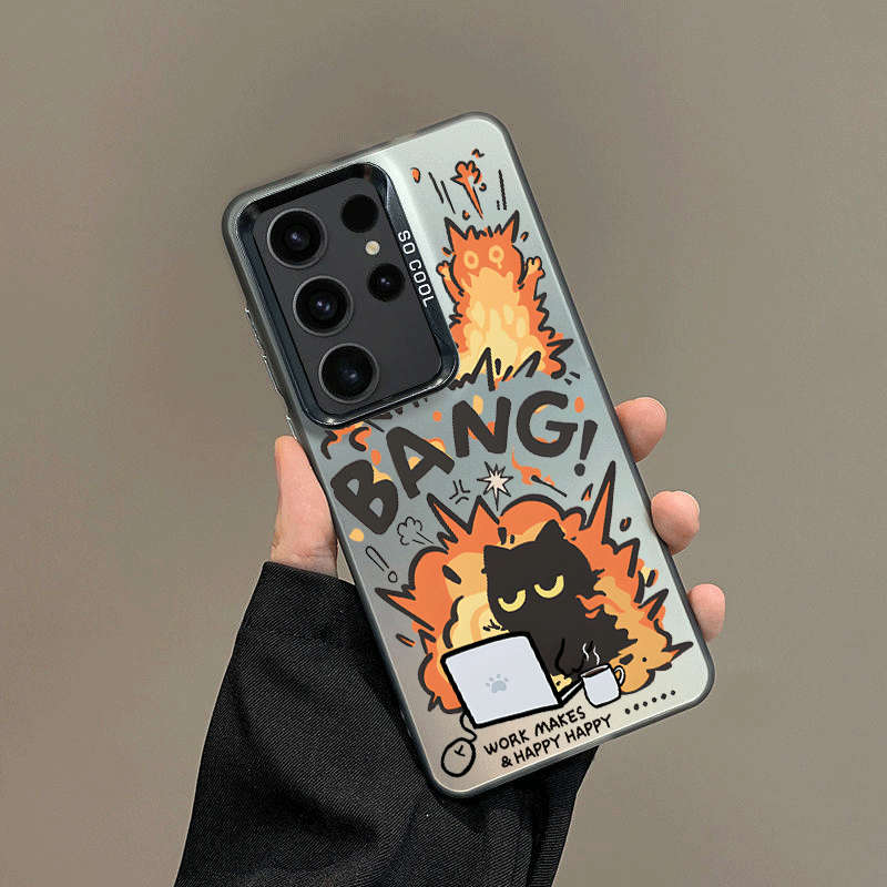 1pc Transparent Grey For Samsung Galaxy S25 Phone Cases