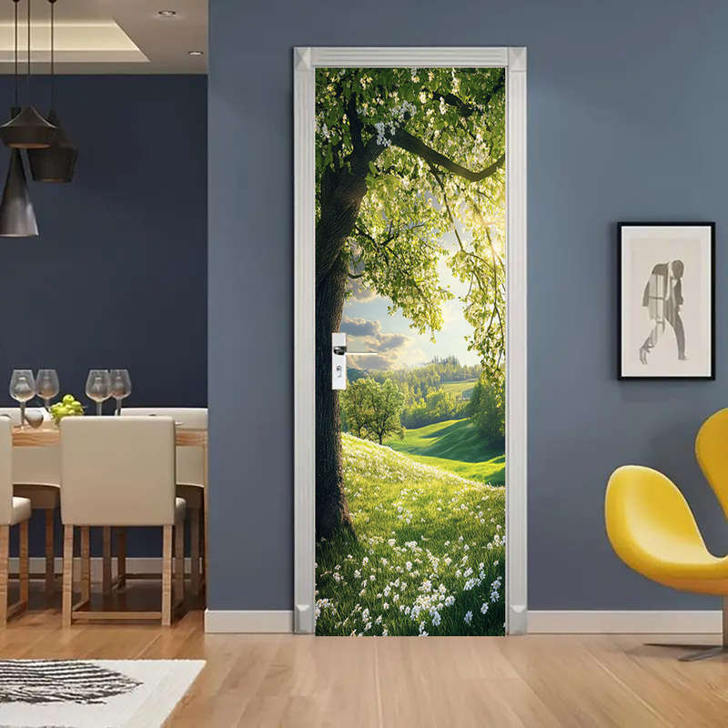1Pc 95.0x214.88cm Door Window Sticker