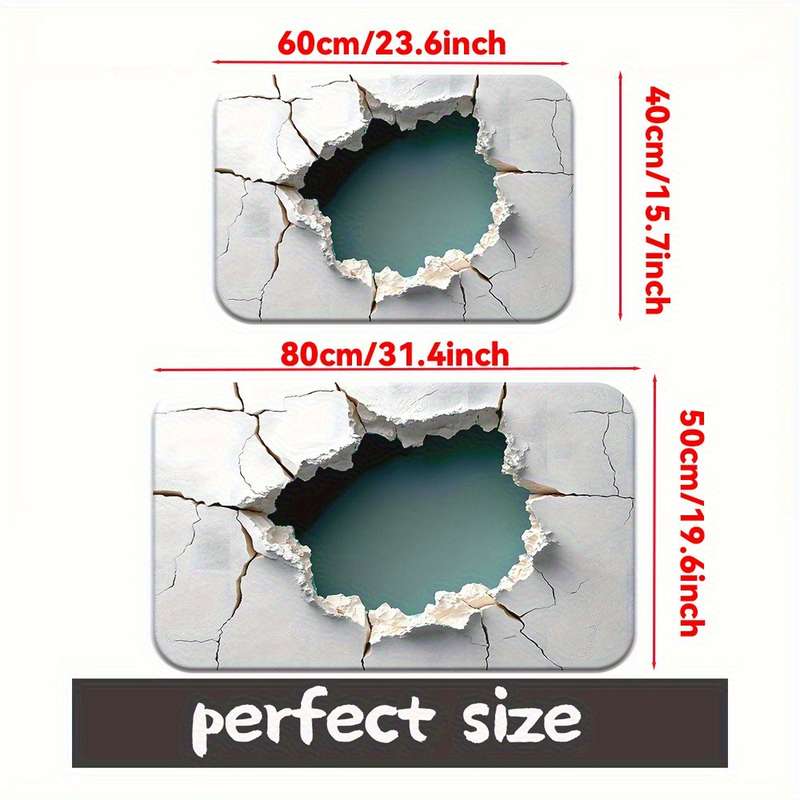 1Pc 50x80cm 19x31inch Floor Mat