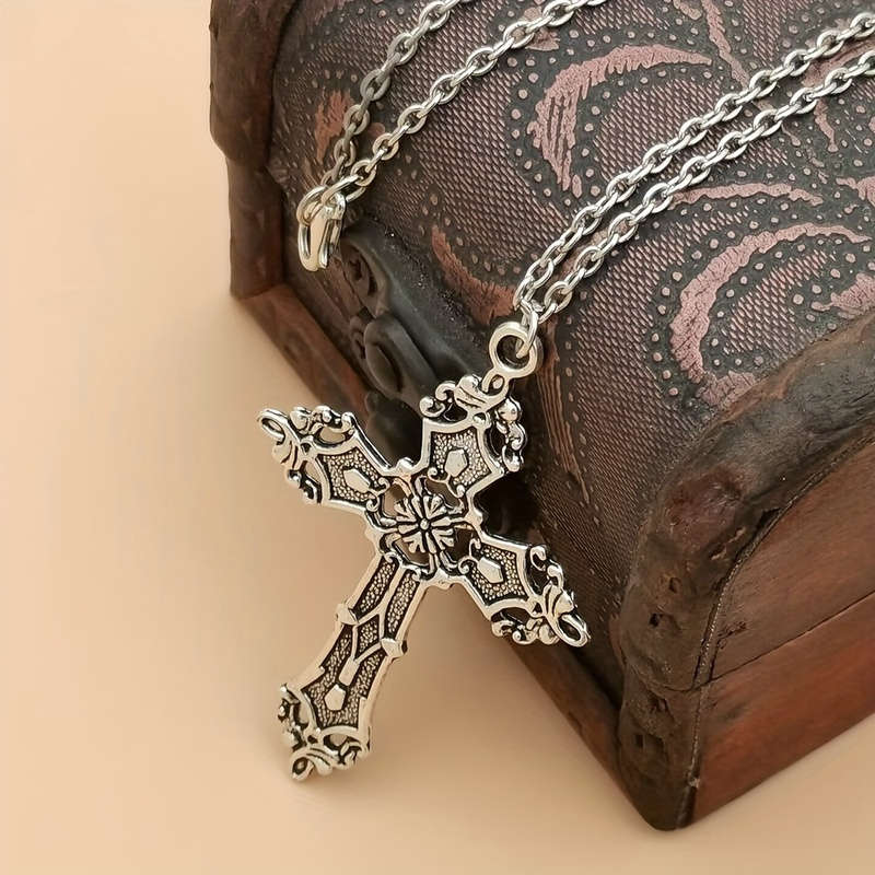 1 Piece Silvery Jesus Theme Pendant