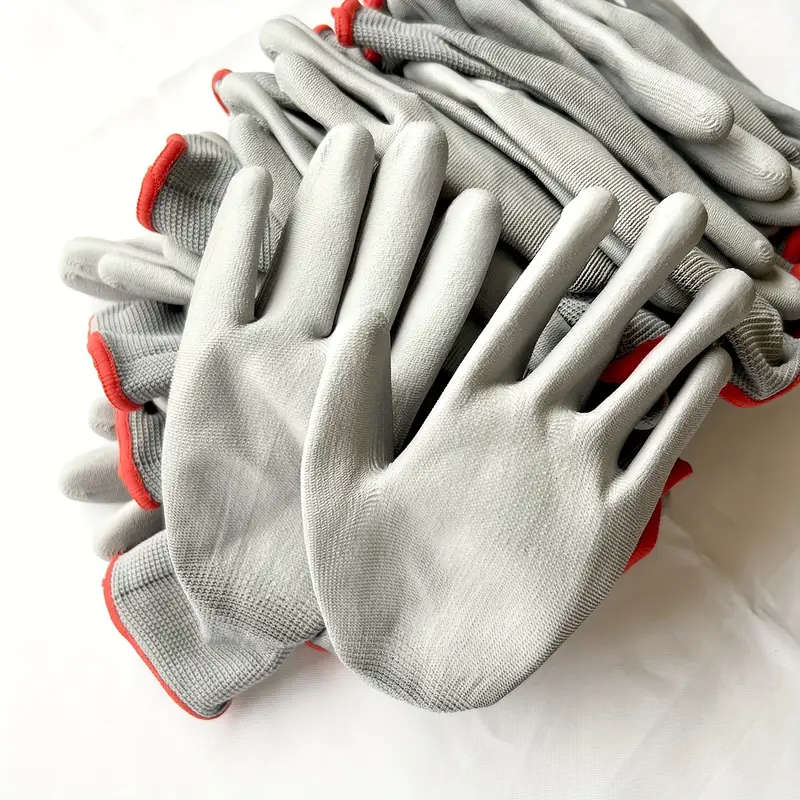 10pcs Outdoor Multifunctional Gray Gloves Size XXL Anti-slip and Wear-resistant Suitable for Gardeni